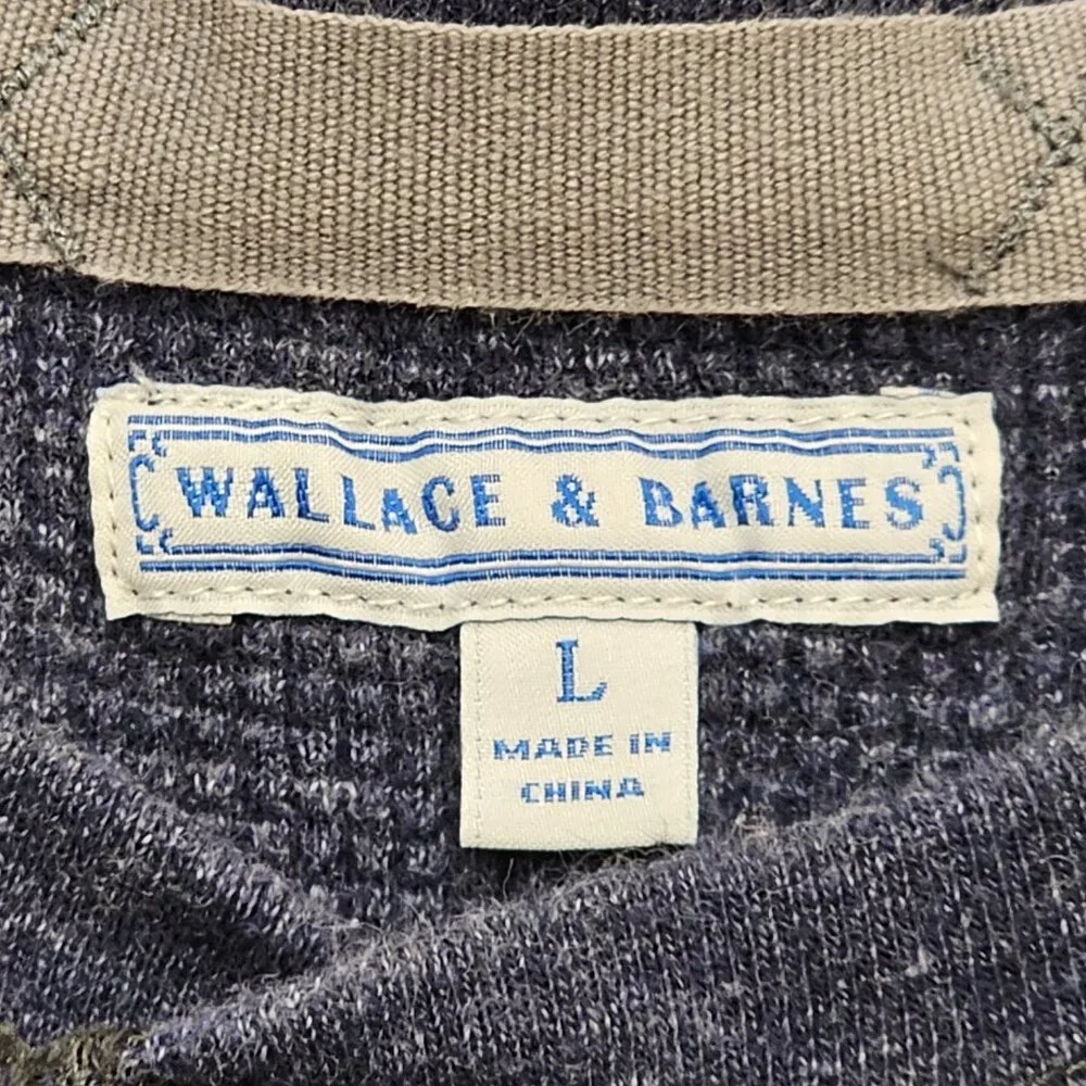 Wallace & Barnes Waffle Knit Henley L